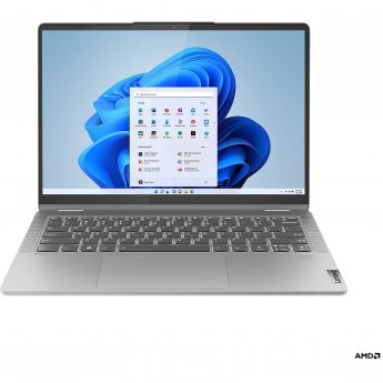 Lenovo IdeaPad Flex 5 14ABR8 | Arctic Grey | 14 " | IPS | Touchscreen | WUXGA | 1920 x 1200 pixels | Glossy | AMD Ryzen 5 | 7430U | 8 GB | Soldered LPDDR4x | Solid-state drive capacity 512 GB | AMD Radeon Graphics | Windows 11 Home | 802.11ax | Bluetooth 