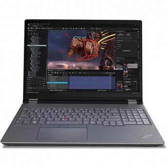 Lenovo ThinkPad P16 Gen 2 MOBILE WORKSTATION Core™ i9-13950HX 1TB SSD 32GB 16" WQXGA (2560x1600) 165Hz WIN11 Pro IR Webcam NVIDIA® RTX A2000 ADA 8192MB STORM GREY Backlit Keyboard FP Reader 3 Year Manufacturer Warranty