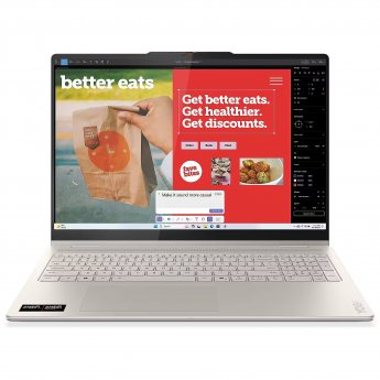 Lenovo Yoga 7 2-in-1 16AKP10 | Seashell | 16 " | OLED | Touchscreen | 2.8K WQXGA+ | 2880 x 1800 pixels | AMD Ryzen AI 7 | 350 | 16 GB | Soldered LPDDR5x | Solid-state drive capacity 1000 GB | AMD Radeon 860M Graphics | Windows 11 Home | 802.11be | Bluetoo