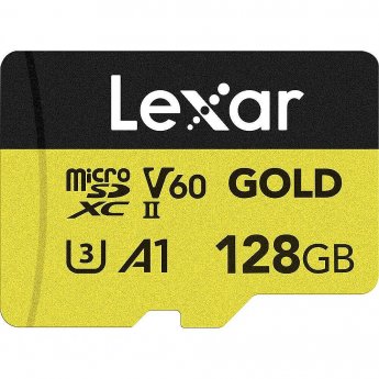 Lexar 128GB microSDXC Professional GOLD UHS-II A1 C10 U3 V60