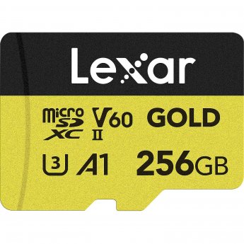 Lexar 256GB microSDXC Professional GOLD UHS-II A1 C10 U3 V60