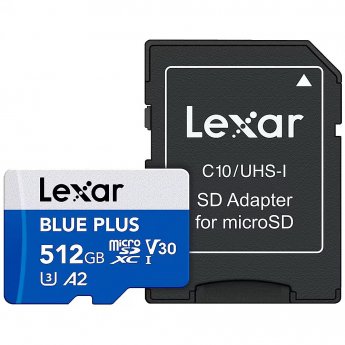 Lexar Blue Plus, microSDXC, 512GB