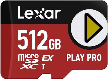 Lexar Memory card microSDHX PLAY PRO 512GB EXPRESS 7.1 900MB/s
