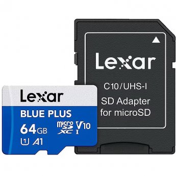 Lexar MEMORY MICRO SDXC 64GB UHS-I/W/A LMSBLPL064G-BNANG