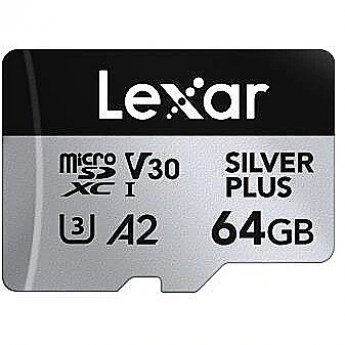 Lexar Professional SILVER PLUS microSDXC UHS-I Card 64 GB