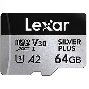 Lexar Professional SILVER PLUS microSDXC UHS-I Card 64 GB