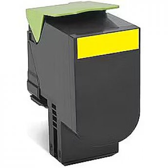 Lexmark 80x Yellow Toner Cartridge High Return (3K) for CX410de, CX410dte, CX410e, CX310dn, CX310n, CX510de, CX510dhe, CX510dthe