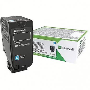 Lexmark Corporate 74C2SCE Laser Toner Cartridge, Cyan