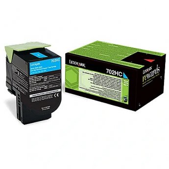Lexmark Toner Lexmark 702HC cyan | return | 3000 pgs| CS310dn / CS310n / CS410dn / CS410