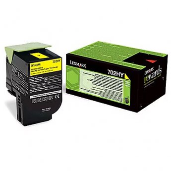 Lexmark Toner Lexmark 702HY yellow | return | 3000 pgs| CS310dn / CS310n / CS410dn / CS4