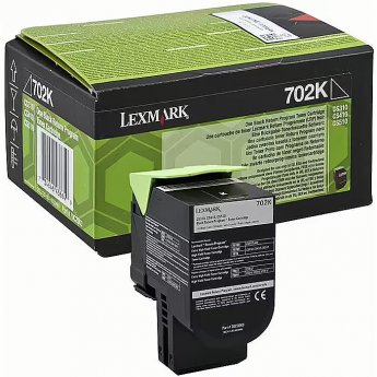 Lexmark Toner Lexmark 702K black |return | 1000 pgs | CS310dn / CS310n / CS410dn / CS410