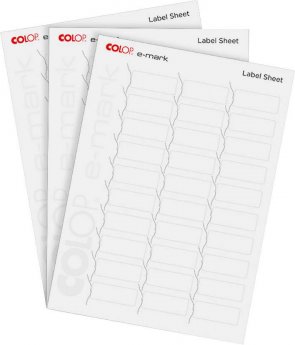 Līmējošās etiķetes COLOP e-mark drukas ierīcei, 10 loksnes