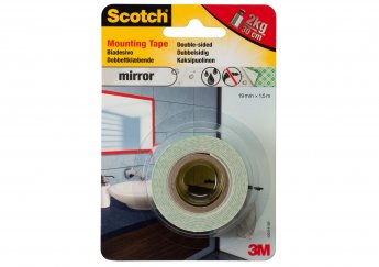 Līmlente 3M Scotch (44961915) abpusēja, montažas, spoguļiem 19mm x 1.5m