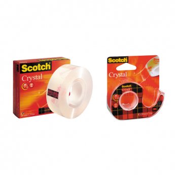 Līmlente 3M Scotch Crystal Clear 600 ar izmēru 19mm x33m