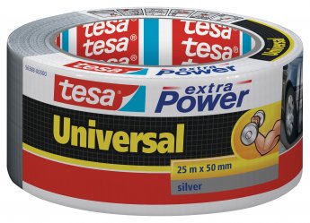 Līmlente tesa® extra Power hobijam, iekštelpu un āra ierīcēm,  sudraba krāsā, 25m x 50mm