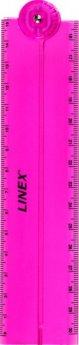 Lineāls LINEX Folden 15/30 cm, rozā