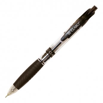 Lodīšu pildspalva CLARO RETRO BASIC 0.7 mm, melna, 1 gab/blisterī