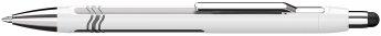 Lodīšu pildspalva SCHNEIDER Epsilon Touch balti sudraba Refill Slider 755 XB zila
