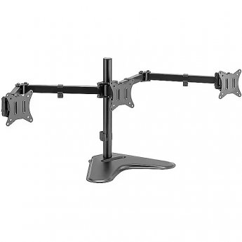 Logilink BP0174 Triple monitor mount 17-27inch arm length each 658 mm with smartphone holder aluminum