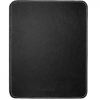 Logilink Mousepad in leather design, black