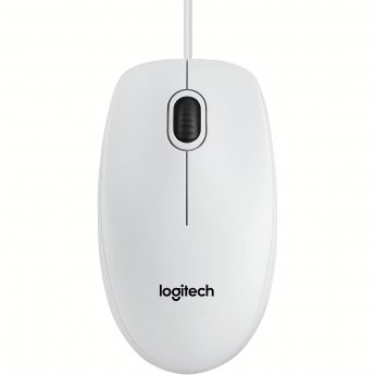 Logitech B100, USB, White