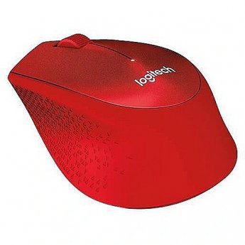 Logitech M330 Silent Plus, RF Wireless, Red