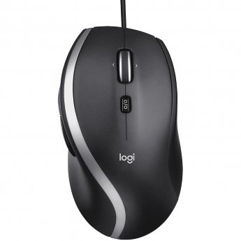 Logitech M500S Advanced Corded Mouse, Black