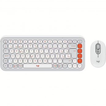 Logitech POP ICON COMBO MOUSE AND KB OFF WHITE - CH - CENTRAL-419