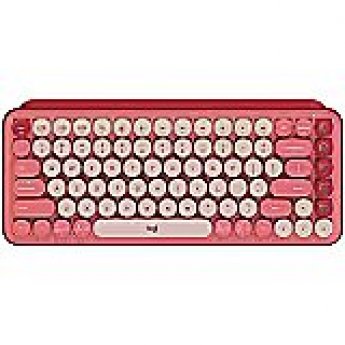Logitech POP Keys Bluetooth Mechanical Keyboard - HEARTBREAKER ROSE - RUS