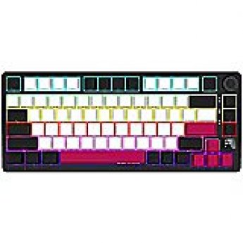 Lorgar KBP7075W, Wireless 75% Mechanical Gaming Keyboard Pro, Black/red, EN layout