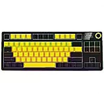 Lorgar KBP70TKLW, Wireless TKL Mechanical Gaming Keyboard Pro, Black/yellow, EN layout