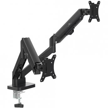 Maclean Dual monitor mount, gas spring, 17-32"