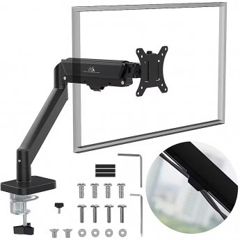 Maclean monitor mount, gas spring, 17"-32", 2-10kg, black, MC-133