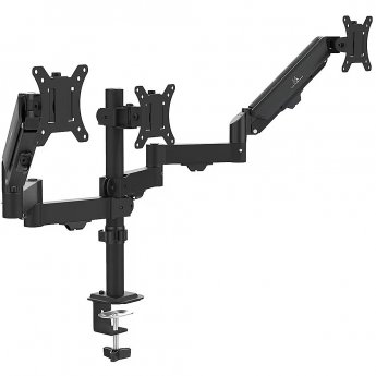 Maclean Triple monitor mount, gas spring, 17-27"