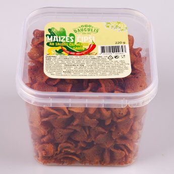 Maizes čipsi OU YES! ar saldā čilli mērces garšu, 220g