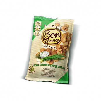 Maizes grauzdiņi BON CHANCE ar krējuma garšu un lokiem, 120 g