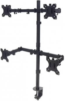 Manhattan Four Monitor Mount, 13-32"