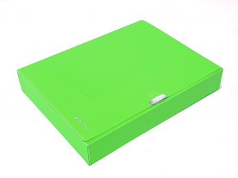 Mape ar līplentes aizdari PANTA PLAST Neon, PP, A4, 55 mm, zaļš