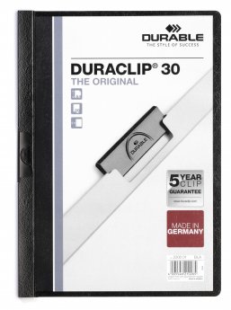 Mape DURABLE DURACLIP® Original 30, A4 formāts, melna