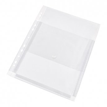 Mape prospektiem Panta Plast, PVC, A4 ar atlokiem, caurspīdīga, 10 gab./iepak.
