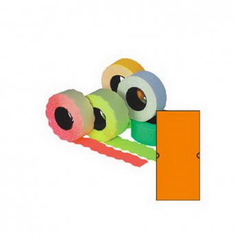 Marķēšanas pistoļu uzlīmes kvadrātiņi, 22x12 mm, 5 gab., oranžas
