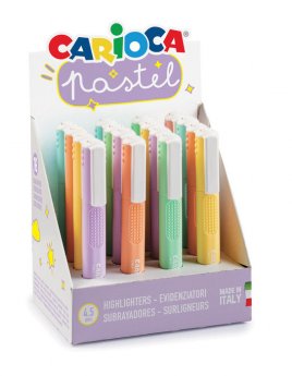 Marķieris CARIOCA, assorti   dažādas pasteļkrāsas