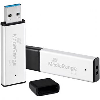 MediaRange High performance 64 GB (silver/black, USB-A 3.2 Gen 1)