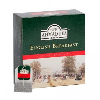 Melnā tēja AHMAD ENGLISH BREAKFAST, 100 maisiņi x 2 g paciņā