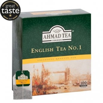 Melnā tēja AHMAD ENGLISH TEA No.1, 100 maisiņi x 2 g paciņā