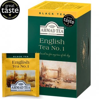 Melnā tēja AHMAD ENGLISH TEA NR.1, 20 maisiņi x 2 g paciņā
