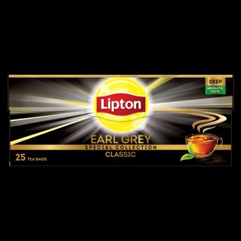 Melnā tēja LIPTON Earl Grey Classic, 25gab