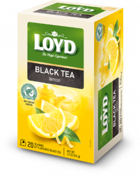 Melnā tēja LOYD ar citronu 20x1,7g
