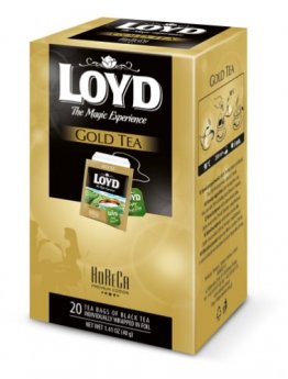 Melnā tēja LOYD Gold FS  20 maisiņi x 2 g paciņā