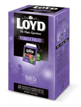Melnā tēja LOYD Meža ogu FS  20 maisiņi x 2 g paciņā